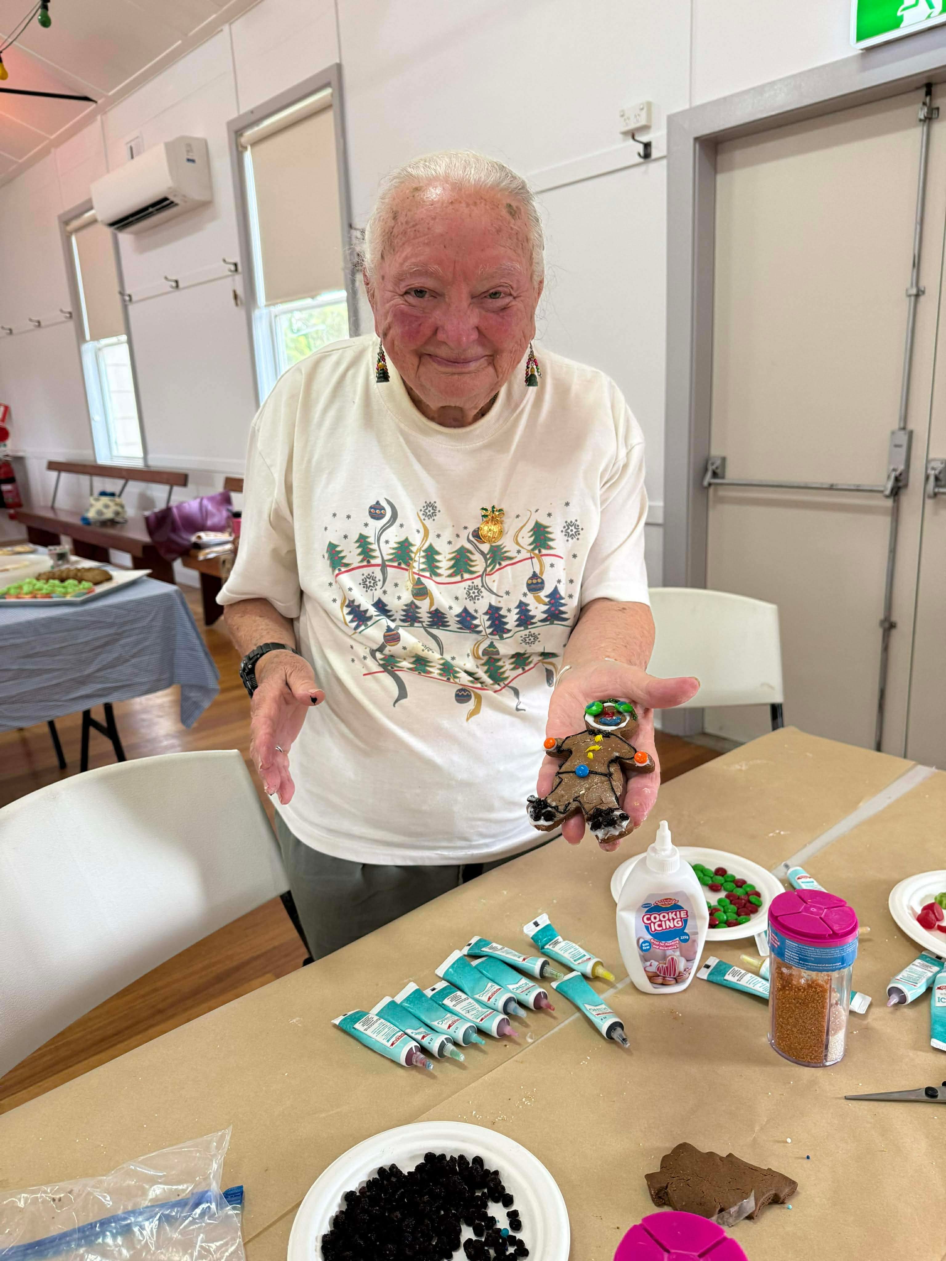 Branch Member Margie at our Christmas Craft & Cooking Workshop