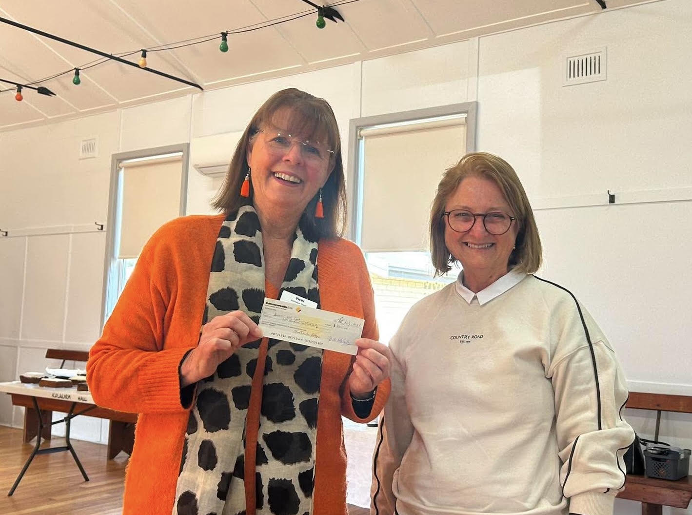 Check Presentation for "Because We Care"